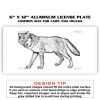 6 X 12 Full Size Aluminum License Plate for Cars and Trucks  Thumbnail
