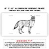 6 X 12 Full Size Aluminum License Plate for Cars and Trucks  Thumbnail