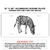 6 X 12 Full Size Aluminum License Plate for Cars and Trucks  Thumbnail