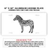 6 X 12 Full Size Aluminum License Plate for Cars and Trucks  Thumbnail