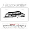 6 X 12 Full Size Aluminum License Plate for Cars and Trucks  Thumbnail