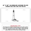 6 X 12 Full Size Aluminum License Plate for Cars and Trucks  Thumbnail