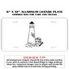 6 X 12 Full Size Aluminum License Plate for Cars and Trucks  Thumbnail