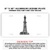 6 X 12 Full Size Aluminum License Plate for Cars and Trucks  Thumbnail