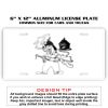 6 X 12 Full Size Aluminum License Plate for Cars and Trucks  Thumbnail