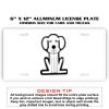 6 X 12 Full Size Aluminum License Plate for Cars and Trucks  Thumbnail