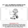 6 X 12 Full Size Aluminum License Plate for Cars and Trucks  Thumbnail
