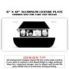 6 X 12 Full Size Aluminum License Plate for Cars and Trucks  Thumbnail