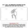 6 X 12 Full Size Aluminum License Plate for Cars and Trucks  Thumbnail