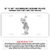 6 X 12 Full Size Aluminum License Plate for Cars and Trucks  Thumbnail