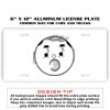 6 X 12 Full Size Aluminum License Plate for Cars and Trucks  Thumbnail