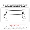 6 X 12 Full Size Aluminum License Plate for Cars and Trucks  Thumbnail