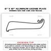 6 X 12 Full Size Aluminum License Plate for Cars and Trucks  Thumbnail