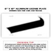 6 X 12 Full Size Aluminum License Plate for Cars and Trucks  Thumbnail