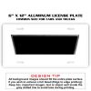 6 X 12 Full Size Aluminum License Plate for Cars and Trucks  Thumbnail