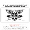 6 X 12 Full Size Aluminum License Plate for Cars and Trucks  Thumbnail