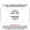 6 X 12 Full Size Aluminum License Plate for Cars and Trucks  Thumbnail