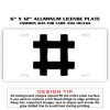 6 X 12 Full Size Aluminum License Plate for Cars and Trucks  Thumbnail