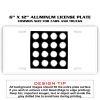 6 X 12 Full Size Aluminum License Plate for Cars and Trucks  Thumbnail