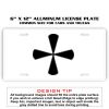 6 X 12 Full Size Aluminum License Plate for Cars and Trucks  Thumbnail