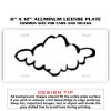 6 X 12 Full Size Aluminum License Plate for Cars and Trucks  Thumbnail