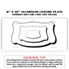 6 X 12 Full Size Aluminum License Plate for Cars and Trucks  Thumbnail