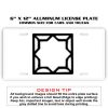 6 X 12 Full Size Aluminum License Plate for Cars and Trucks  Thumbnail
