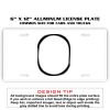6 X 12 Full Size Aluminum License Plate for Cars and Trucks  Thumbnail