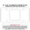 6 X 12 Full Size Aluminum License Plate for Cars and Trucks  Thumbnail