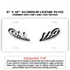 6 X 12 Full Size Aluminum License Plate for Cars and Trucks  Thumbnail
