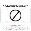 6 X 12 Full Size Aluminum License Plate for Cars and Trucks  Thumbnail