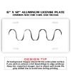6 X 12 Full Size Aluminum License Plate for Cars and Trucks  Thumbnail