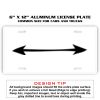 6 X 12 Full Size Aluminum License Plate for Cars and Trucks  Thumbnail