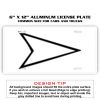 6 X 12 Full Size Aluminum License Plate for Cars and Trucks  Thumbnail
