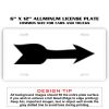 6 X 12 Full Size Aluminum License Plate for Cars and Trucks  Thumbnail