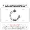 6 X 12 Full Size Aluminum License Plate for Cars and Trucks  Thumbnail