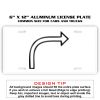 6 X 12 Full Size Aluminum License Plate for Cars and Trucks  Thumbnail