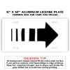 6 X 12 Full Size Aluminum License Plate for Cars and Trucks  Thumbnail