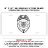 6 X 12 Full Size Aluminum License Plate for Cars and Trucks  Thumbnail