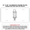 6 X 12 Full Size Aluminum License Plate for Cars and Trucks  Thumbnail