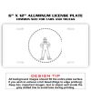 6 X 12 Full Size Aluminum License Plate for Cars and Trucks  Thumbnail