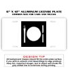 6 X 12 Full Size Aluminum License Plate for Cars and Trucks  Thumbnail