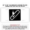 6 X 12 Full Size Aluminum License Plate for Cars and Trucks  Thumbnail