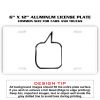 6 X 12 Full Size Aluminum License Plate for Cars and Trucks  Thumbnail