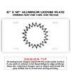 6 X 12 Full Size Aluminum License Plate for Cars and Trucks  Thumbnail