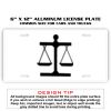 6 X 12 Full Size Aluminum License Plate for Cars and Trucks  Thumbnail