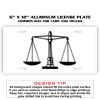 6 X 12 Full Size Aluminum License Plate for Cars and Trucks  Thumbnail