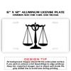 6 X 12 Full Size Aluminum License Plate for Cars and Trucks  Thumbnail
