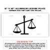 6 X 12 Full Size Aluminum License Plate for Cars and Trucks  Thumbnail