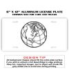 6 X 12 Full Size Aluminum License Plate for Cars and Trucks  Thumbnail